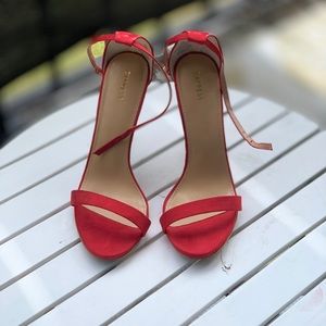 Red heels from Express! Slightly used!